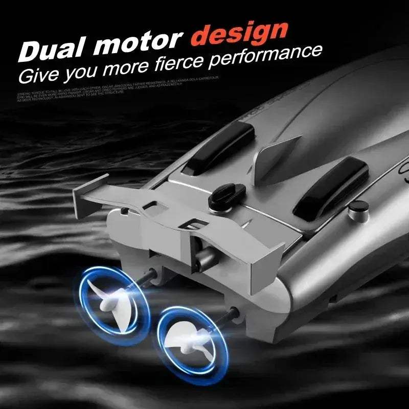  2.4G RC High Speed Waterproof Dual Motor Speedboat Kids -  ToylandEU™