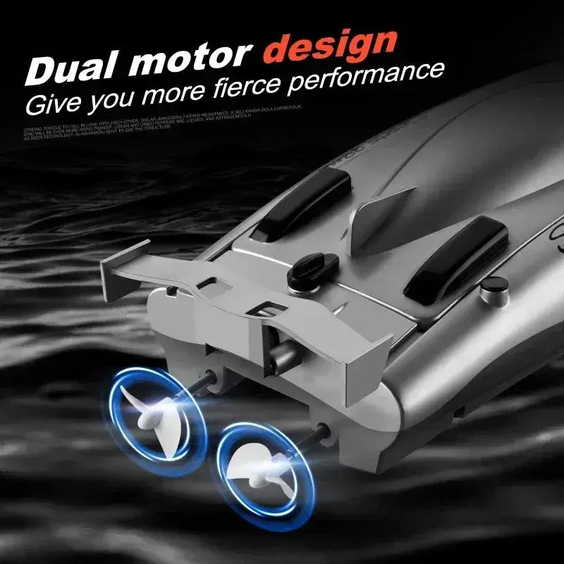 2.4G RC High Speed Waterproof Dual Motor Speedboat - ToylandEU