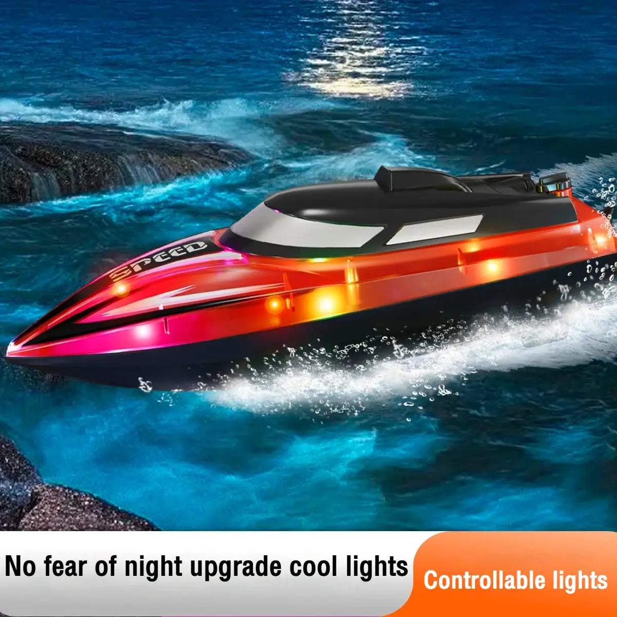 2.4G RC Speedboat High Speed Dual Motor Remote Control Boat - ToylandEU