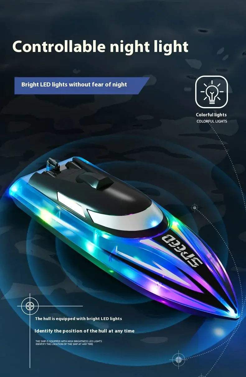2.4G RC Speedboat High Speed Dual Motor Remote Control Boat - ToylandEU