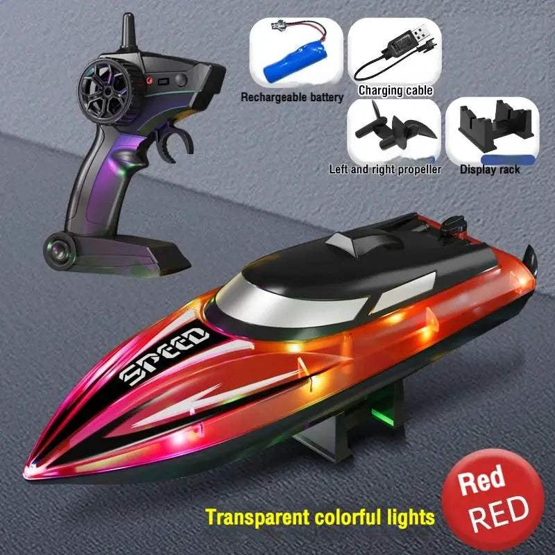 2.4G RC Speedboat High Speed Dual Motor Remote Control Boat - ToylandEU