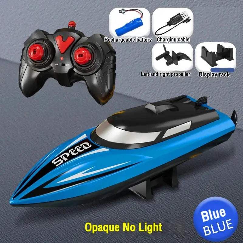 2.4G RC Speedboat High Speed Dual Motor Remote Control Boat - ToylandEU