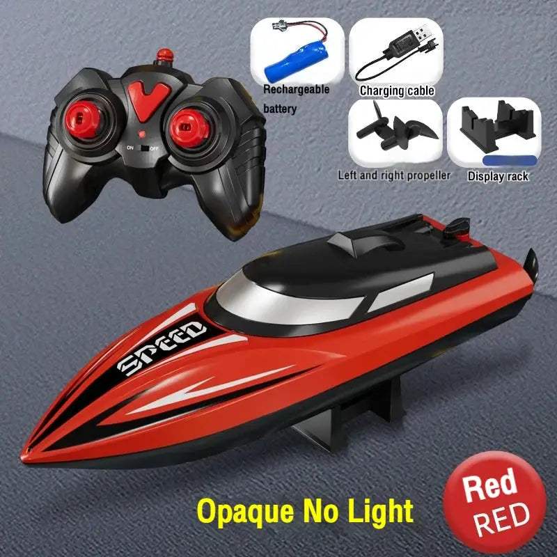 2.4G RC Speedboat High Speed Dual Motor Remote Control Boat - ToylandEU