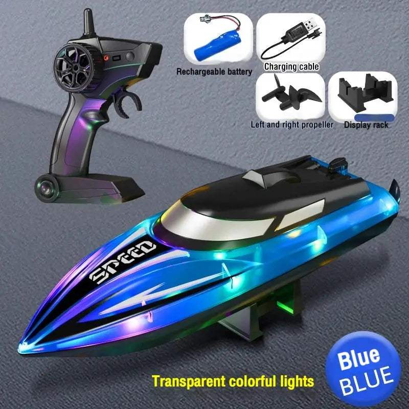 2.4G RC Speedboat High Speed Dual Motor Remote Control Boat - ToylandEU