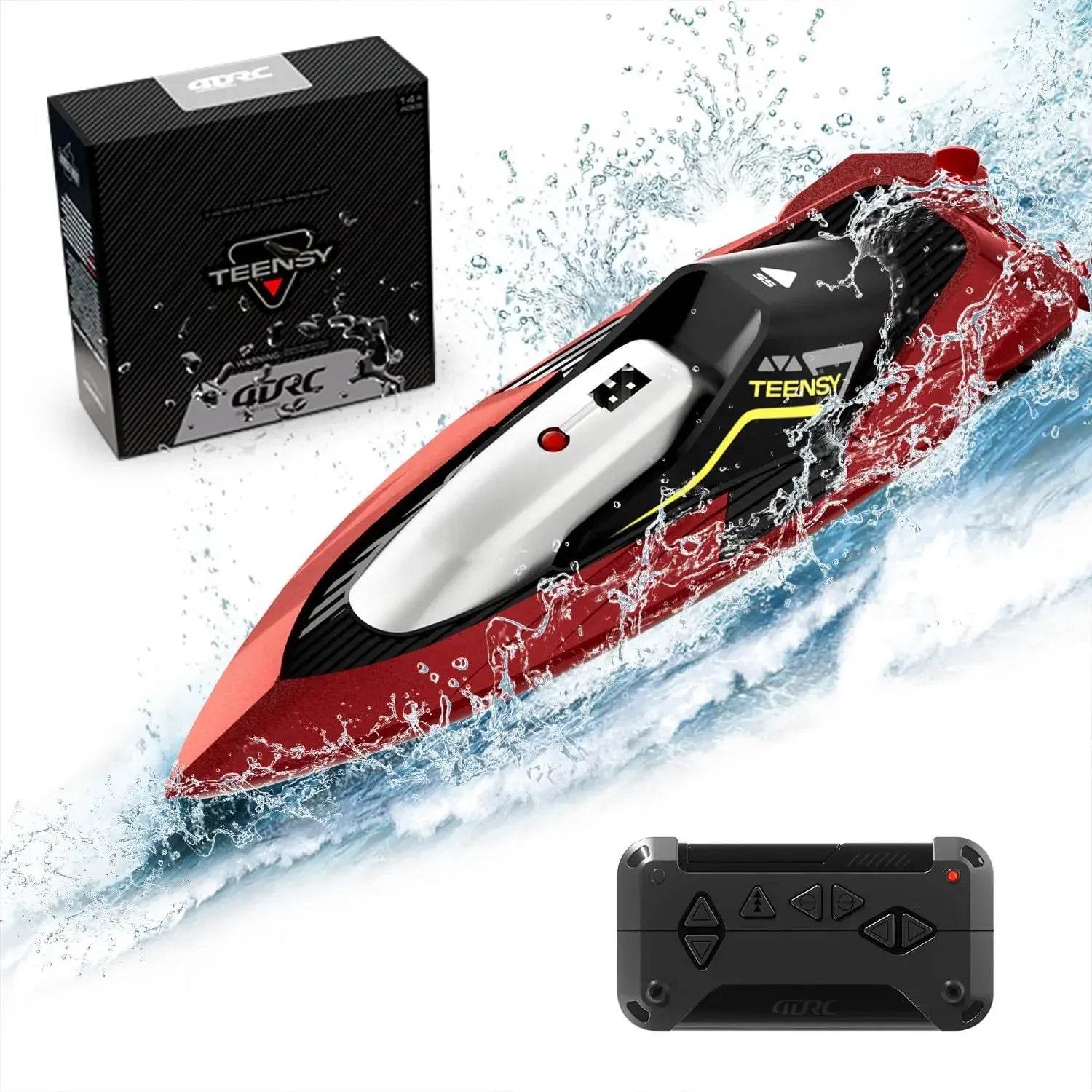 2.4G Remote Control Boat Dual Motor 10km/h High Speed Mini RC Boat - ToylandEU