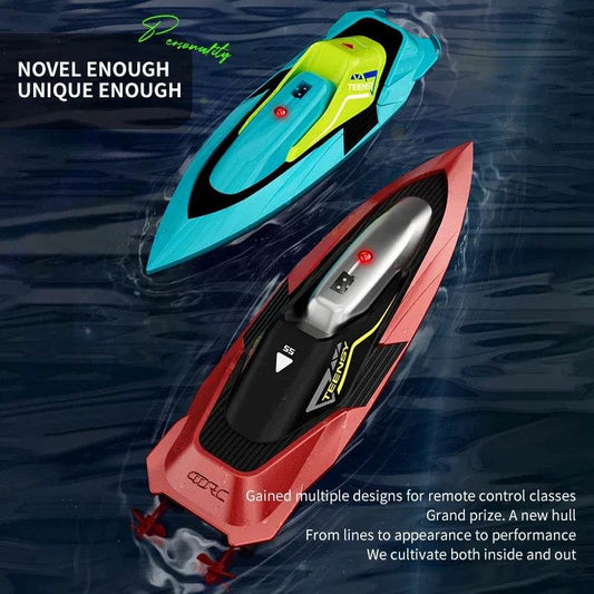 2.4G Remote Control Boat Dual Motor 10km/h High Speed Mini RC Boat - ToylandEU
