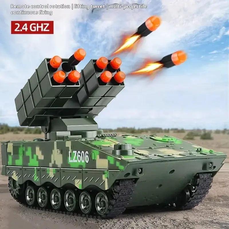  2.4G Remote Control RC Tank Missile Launcher For Kids -  ToylandEU™