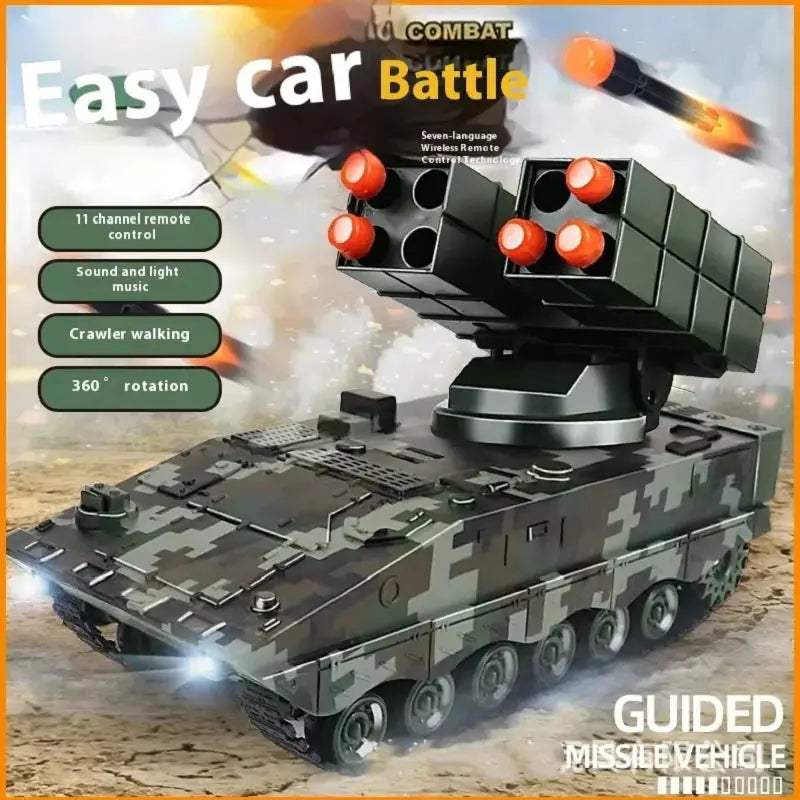  2.4G Remote Control RC Tank Missile Launcher For Kids -  ToylandEU™
