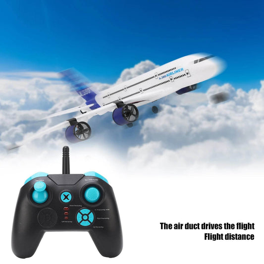 2.4GHz RC A380 Airplane 3CH Remote Control Fixed Wing Glider with Coreless Motor for Kids and Adults - ToylandEU