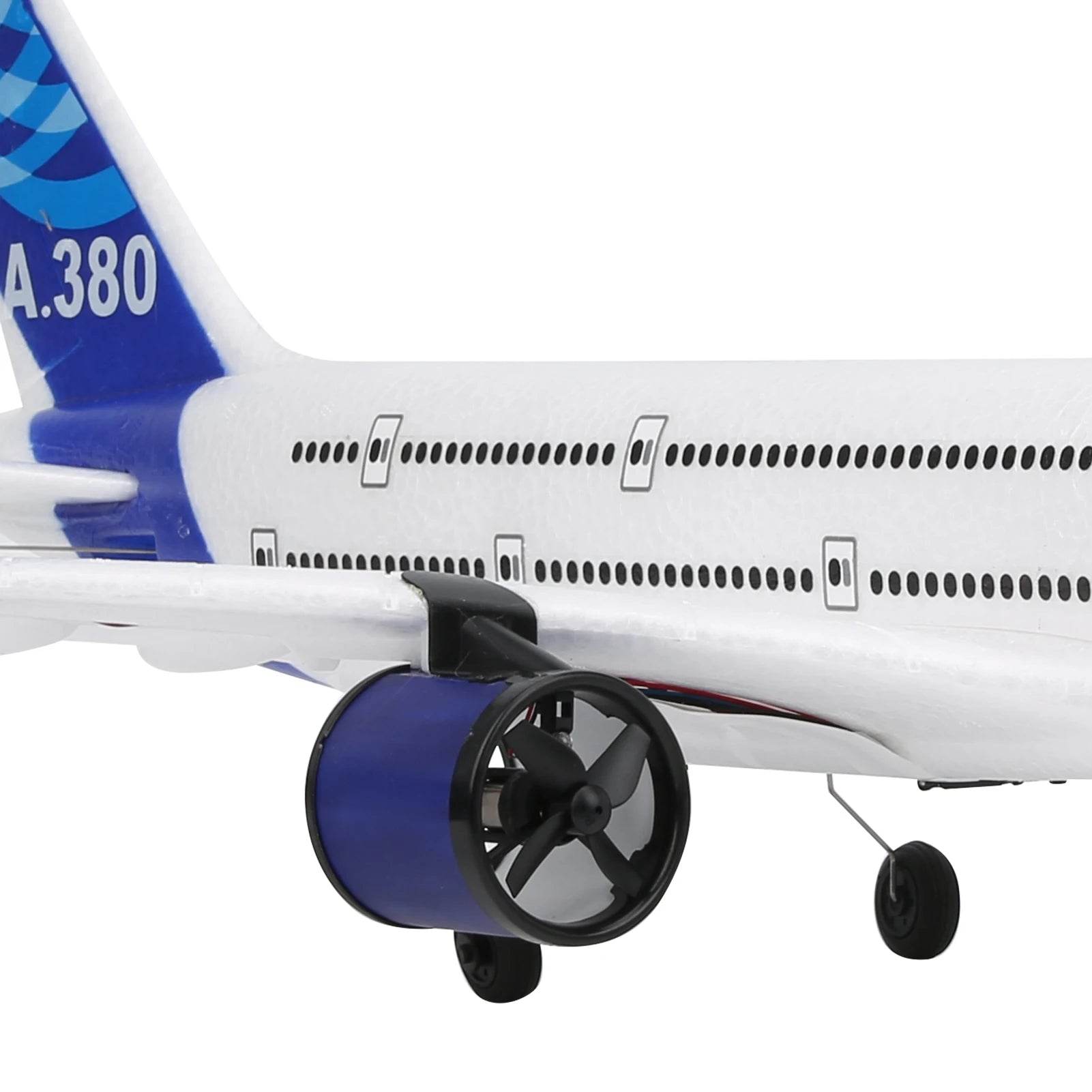 2.4GHz RC A380 Airplane 3CH Remote Control Fixed Wing Glider with Coreless Motor for Kids and Adults - ToylandEU