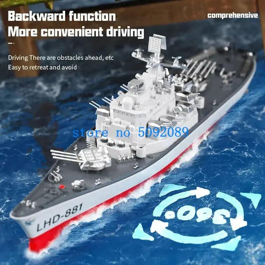  2.4GHz RC Battleship Boat Durable Low Battery Alarm -  ToylandEU™