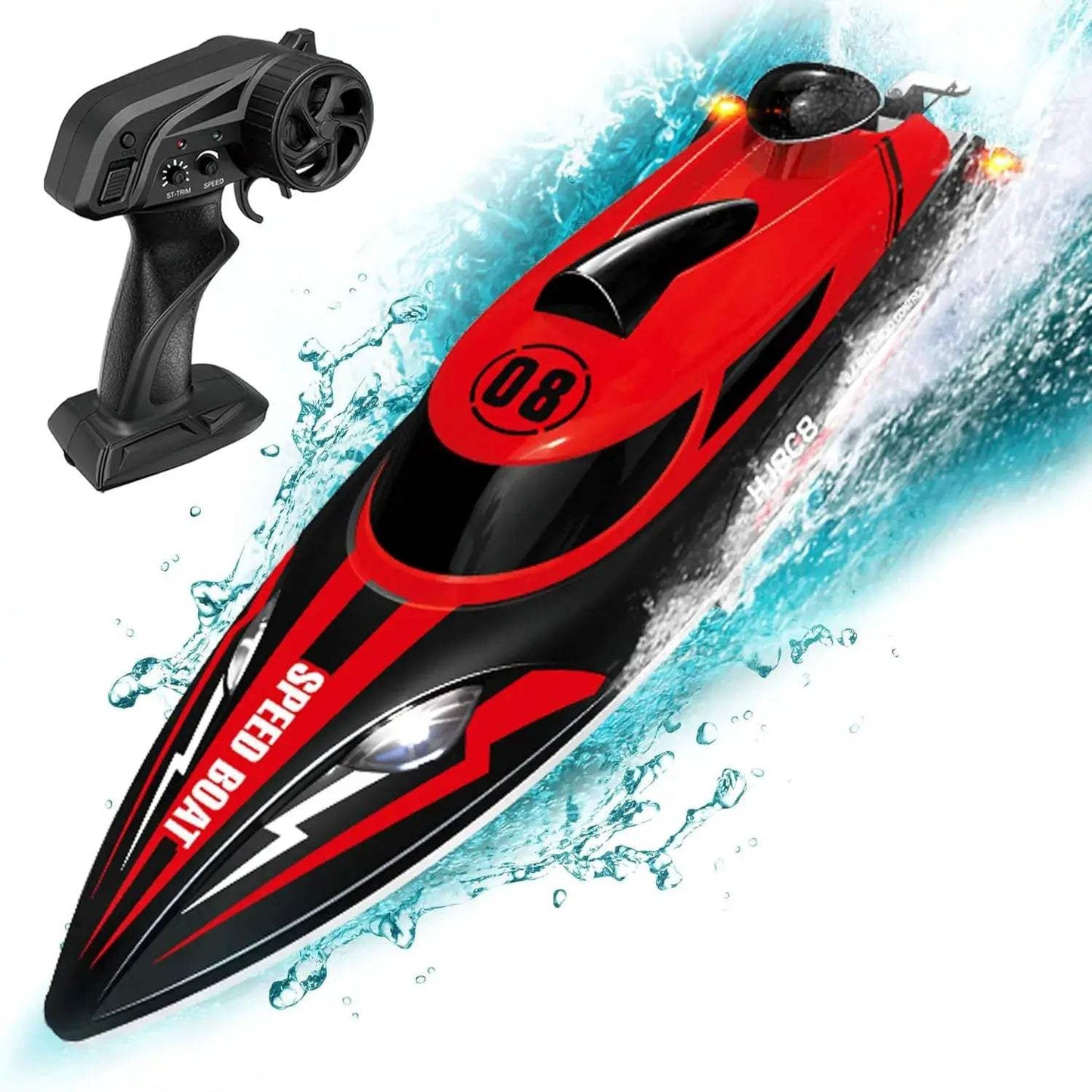2.4GHz RC Boat Fast With Bright Headlights At 22 MPH - ToylandEU