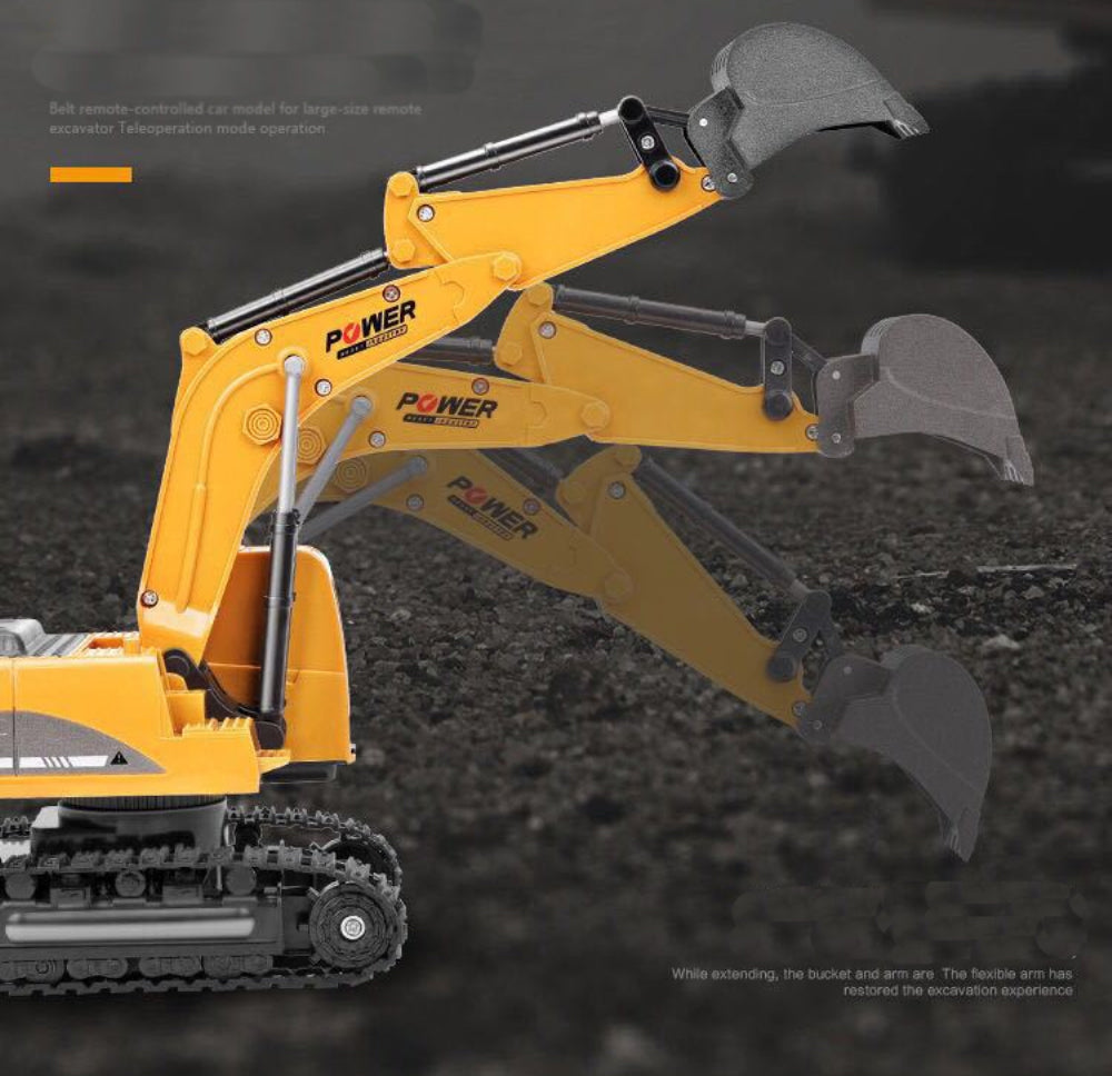 2.4GHz 6 Channel 1:24 RC Excavator Toy and Engineering Car - ToylandEU