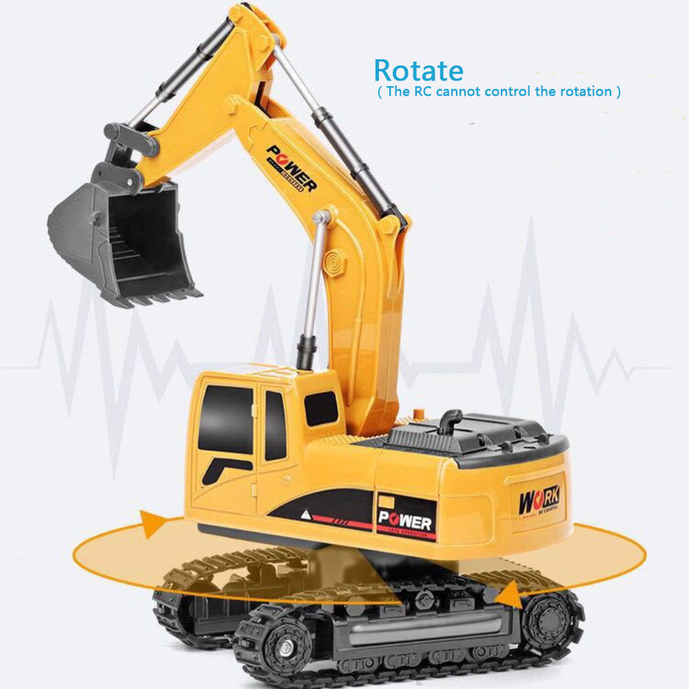 2.4GHz 6 Channel 1:24 RC Excavator Toy and Engineering Car - ToylandEU