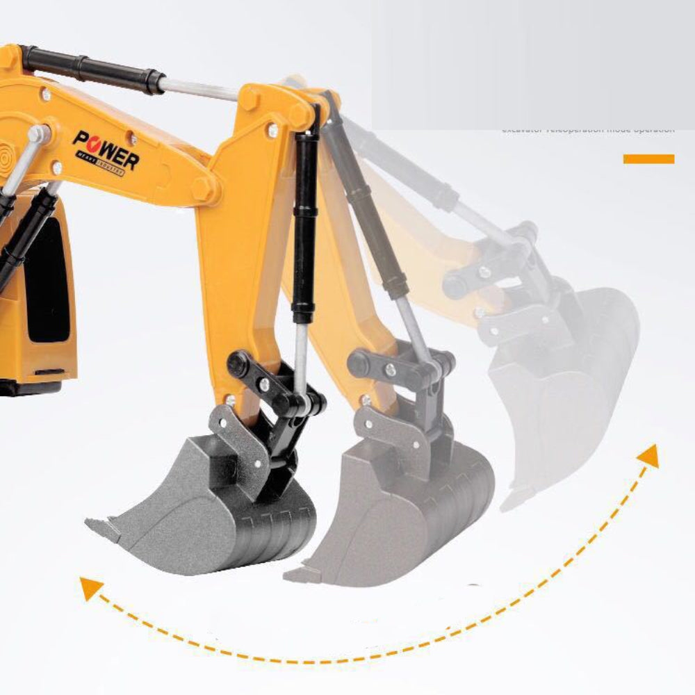 2.4GHz 6 Channel 1:24 RC Excavator Toy and Engineering Car - ToylandEU