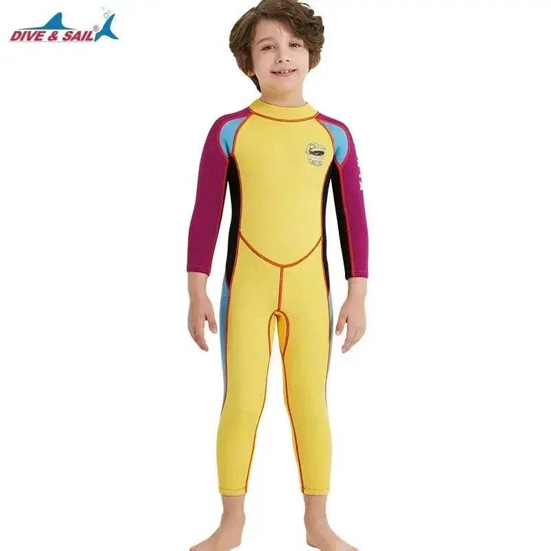 2.5mm Neoprene Kids Wetsuit Keeps Warm In Cold Water - ToylandEU