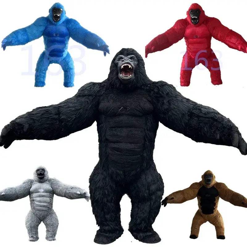 2.6M Gorilla Inflatable Mascot Costume For Memorable Parties - ToylandEU