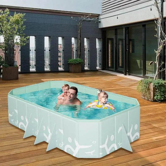 2.6m Foldable Non-Inflatable Swimming Pool Portable Folding Pool - ToylandEU