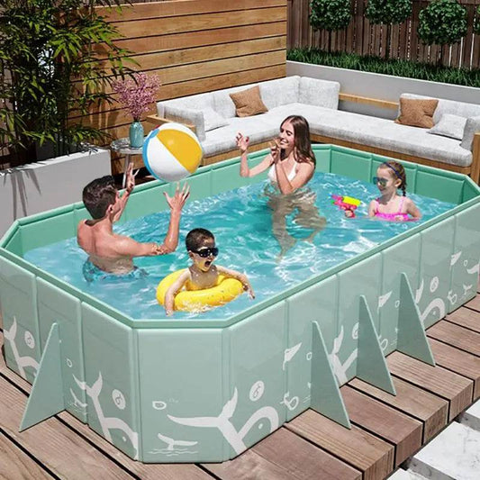 2.6m Foldable Non-Inflatable Swimming Pool Portable Folding Pool - ToylandEU