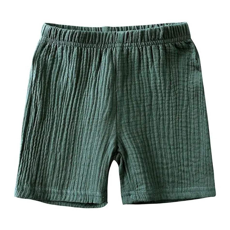 2-8 Years Children Casual Suit Kids Muslin T Shirt Shorts - ToylandEU