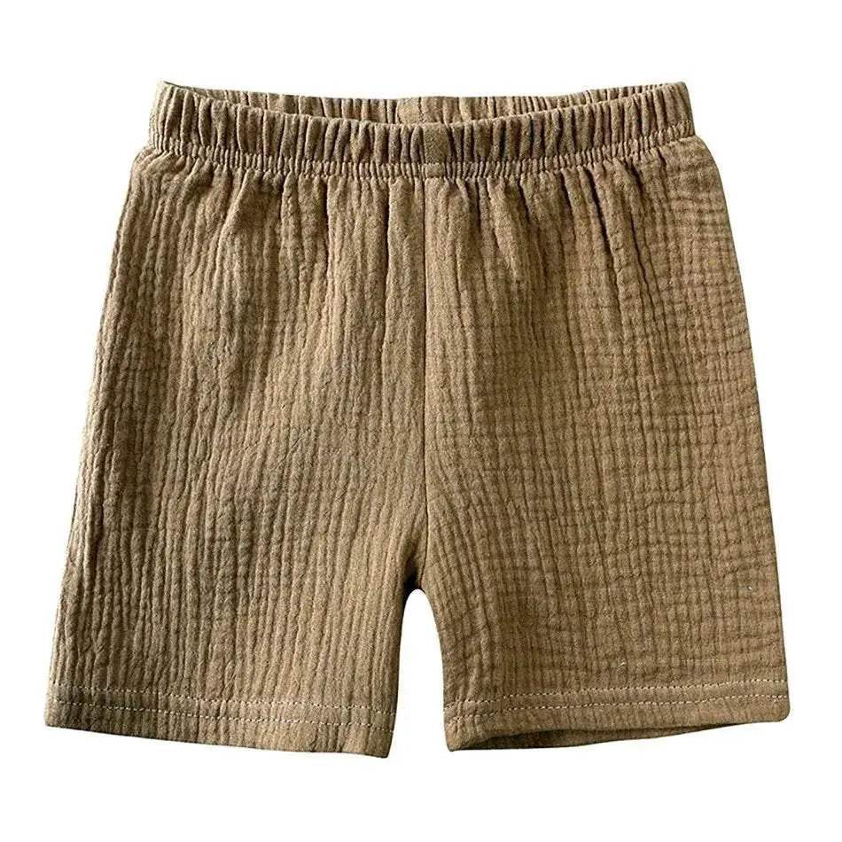 2-8 Years Children Casual Suit Kids Muslin T Shirt Shorts - ToylandEU