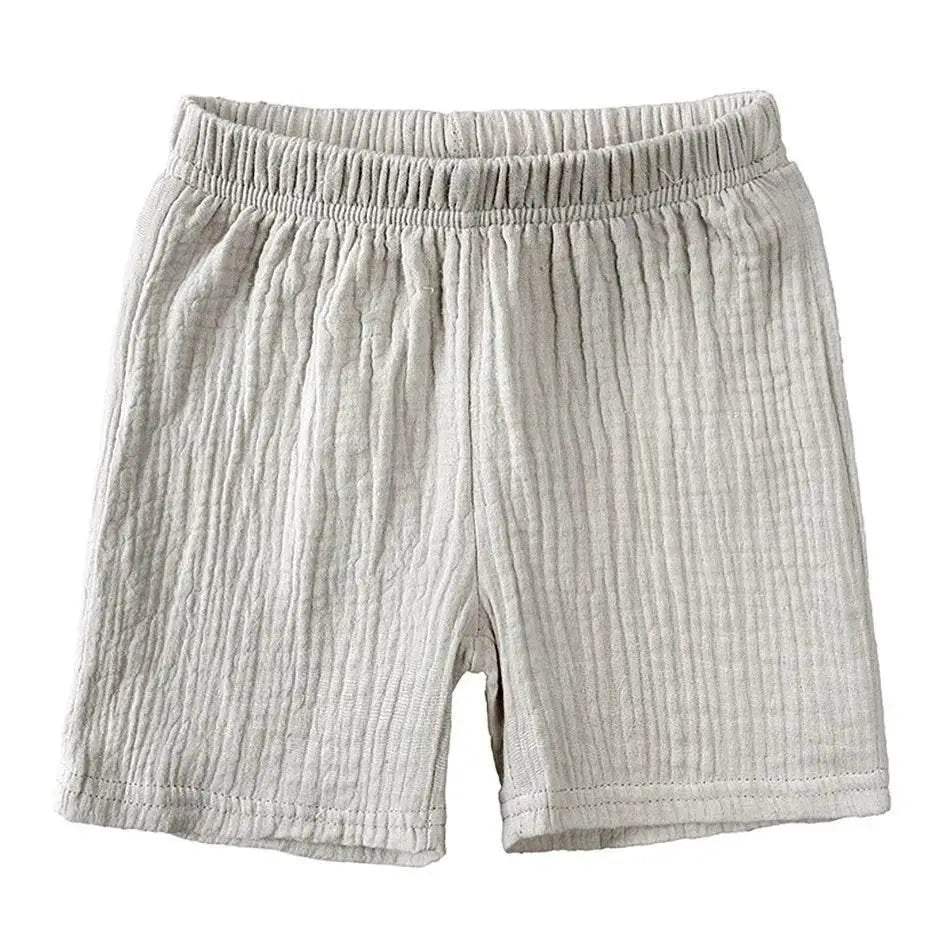 2-8 Years Children Casual Suit Kids Muslin T Shirt Shorts - ToylandEU
