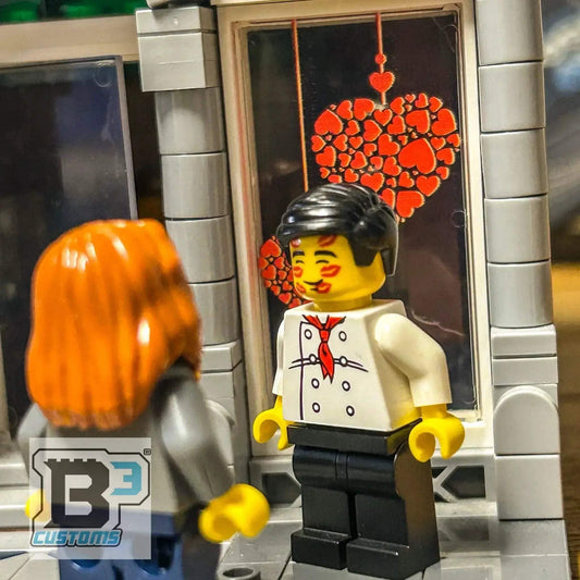 Valentine Lego 4x6 Window Panel With Heart Print Custom - ToylandEU