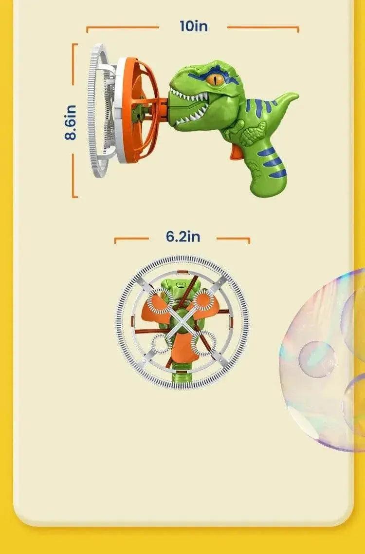 2 In 1 Dinosaur Soap Bubble Electric Bubble Gun Toy for Kids -  ToylandEU™