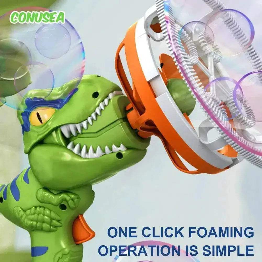 2 In 1 Dinosaur Soap Bubble Electric Bubble Gun for Kids - ToylandEU