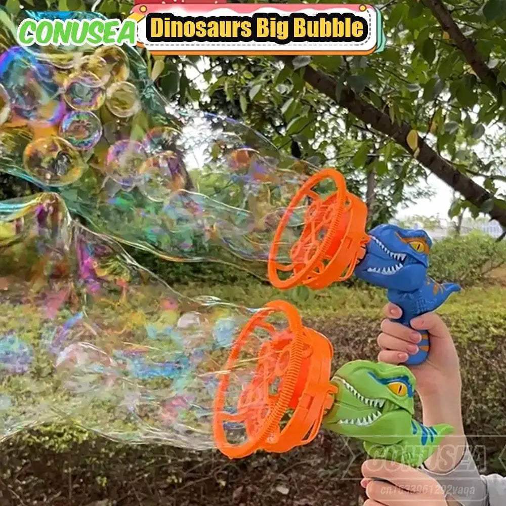 2 In 1 Dinosaur Soap Bubble Electric Bubble Gun for Kids - ToylandEU