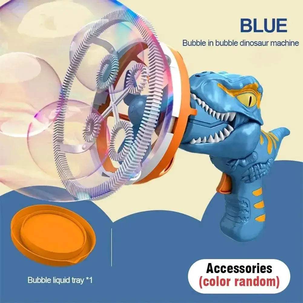 2 In 1 Dinosaur Soap Bubble Electric Bubble Gun for Kids - ToylandEU