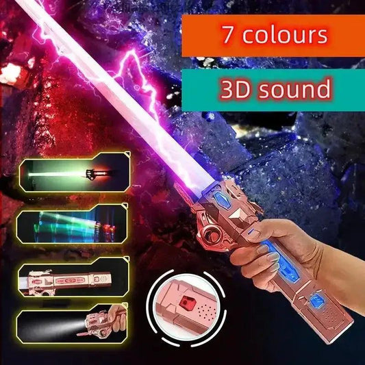  2-In-1 Lightsaber Toy Flashing RGB Lights For Kids Deluxe -  ToylandEU™