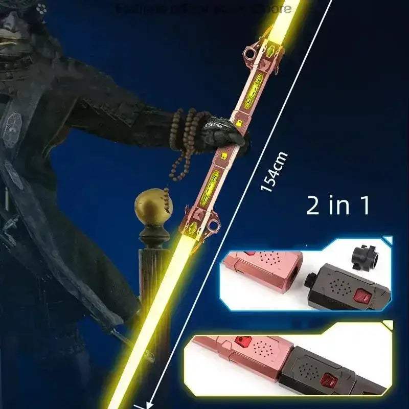 2-In-1 Lightsaber Toy With Flashing RGB Lights For Kids - ToylandEU