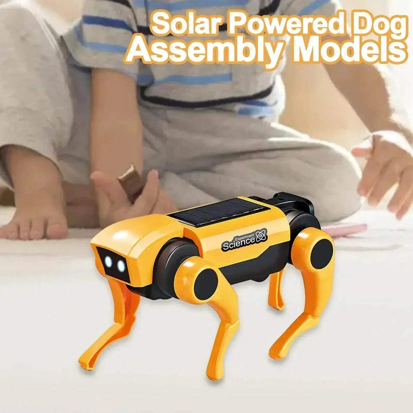 2 In 1 Solar Robot Dog Puppy Cat Science Experiment Diy Assembly Learning Education Robots Technological Gadgets Kit for Kids - ToylandEU
