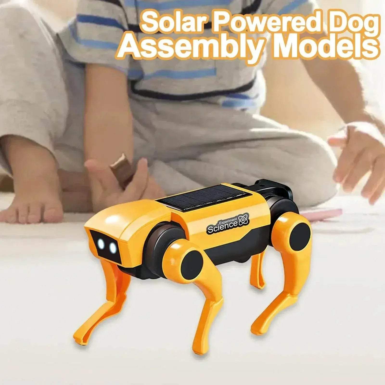 2 In 1 Solar Robot Dog Puppy Cat Science Experiment Diy Assembly Learning Education Robots Technological Gadgets Kit for Kids - ToylandEU