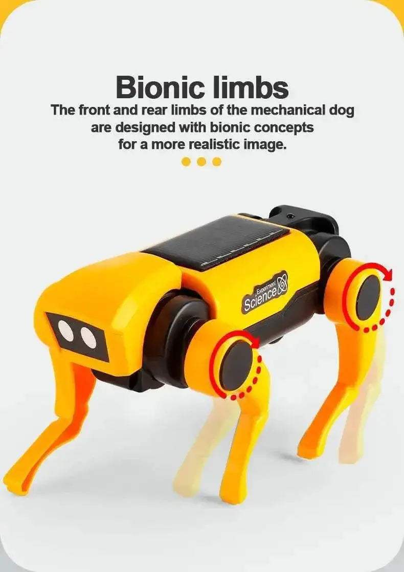 2 In 1 Solar Robot Dog Puppy Cat Science Experiment Diy Assembly Learning Education Robots Technological Gadgets Kit for Kids - ToylandEU