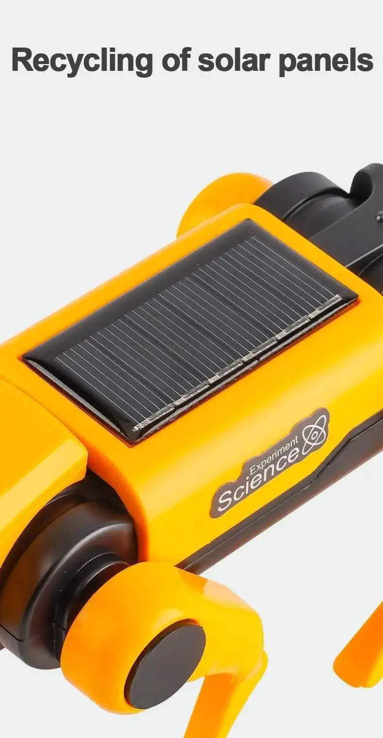 2 In 1 Solar Robot Dog Puppy Cat Science Experiment Diy Assembly Learning Education Robots Technological Gadgets Kit for Kids - ToylandEU