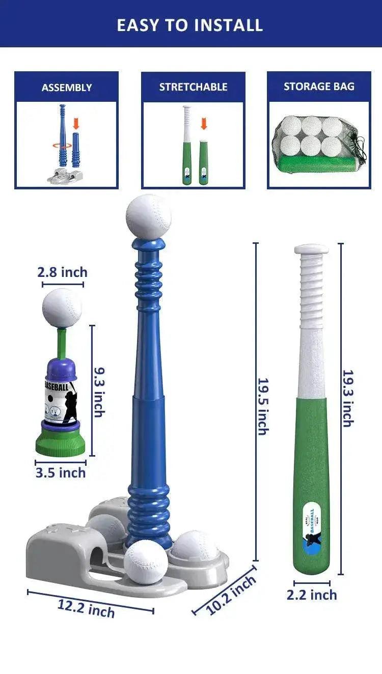  2 In 1 T Ball Sets For Kids 3-6 With Automatic Pitching Machine -  ToylandEU™