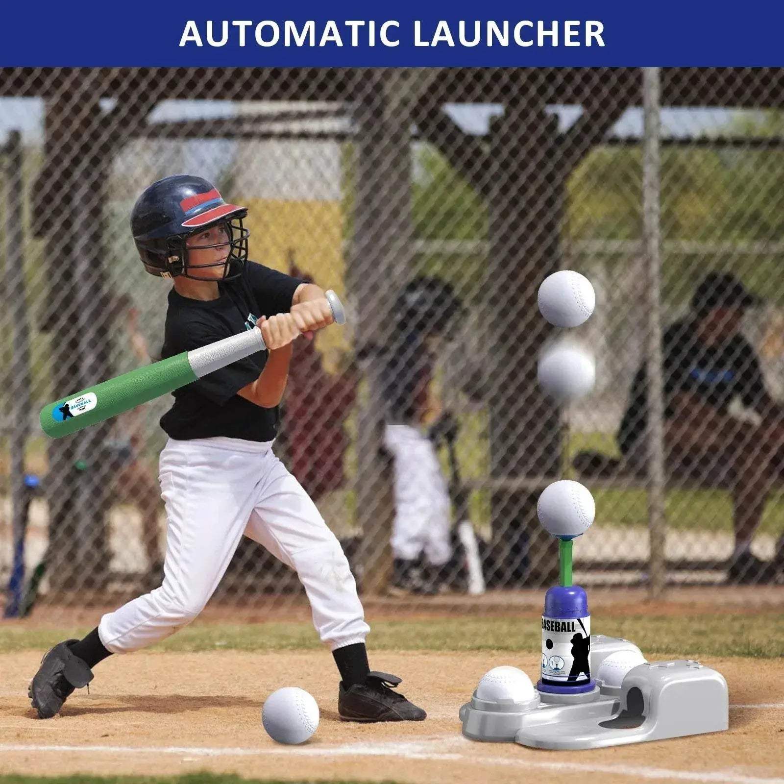  2 In 1 T Ball Sets For Kids 3-6 With Automatic Pitching Machine -  ToylandEU™