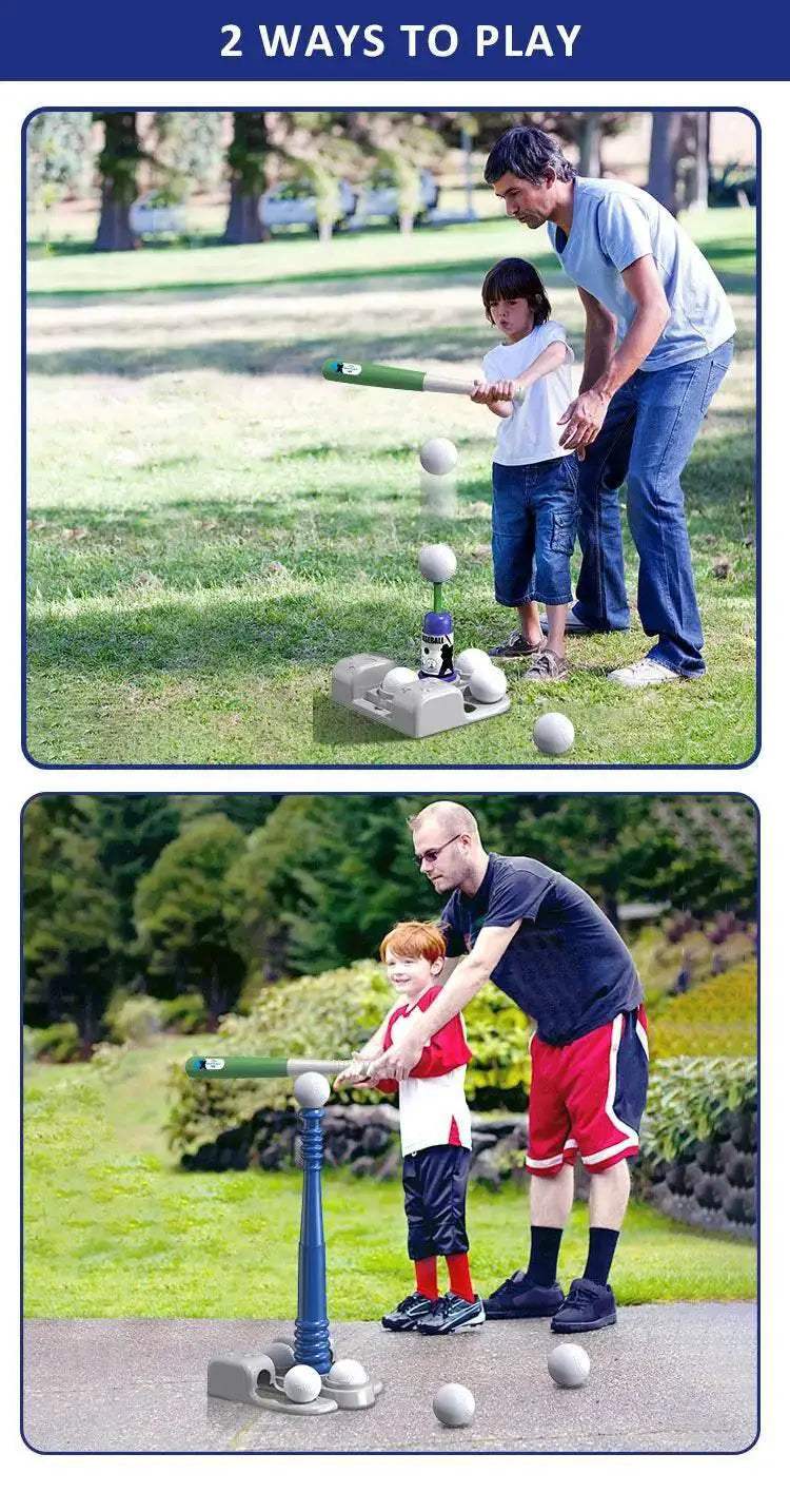 2 In 1 T Ball Sets For Kids 3-6 With Automatic Pitching Machine -  ToylandEU™