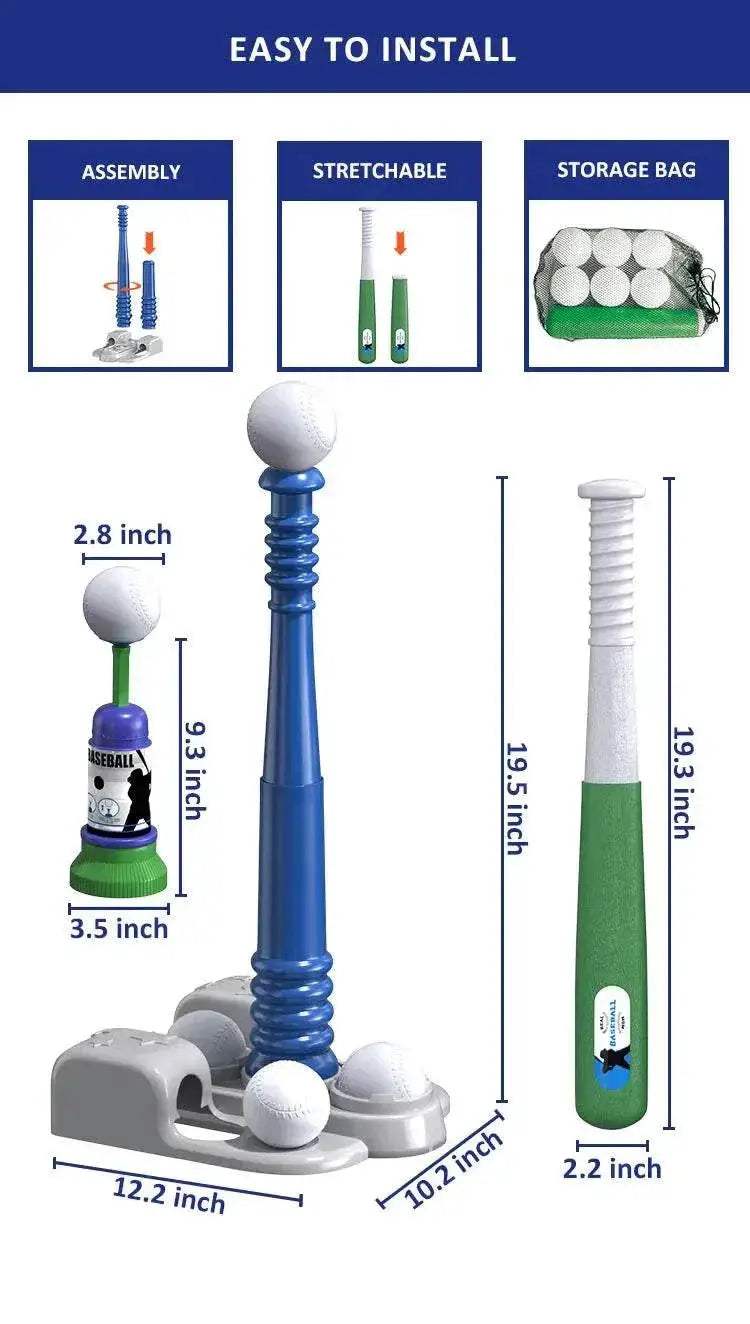  2 In 1 T Ball Sets For Kids 3-6 With Automatic Pitching Machine -  ToylandEU™