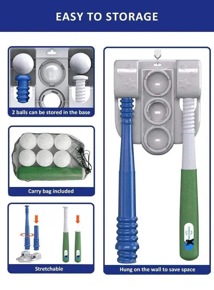  2 In 1 T Ball Sets For Kids 3-6 With Automatic Pitching Machine -  ToylandEU™