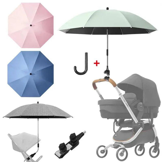  2-In-1 UV Protection Stroller Umbrella Clamp Rainproof -  ToylandEU™