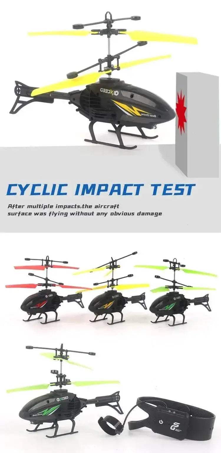  2 in1 Induction Watch Gesture Remote Control Toy Helicopter -  ToylandEU™