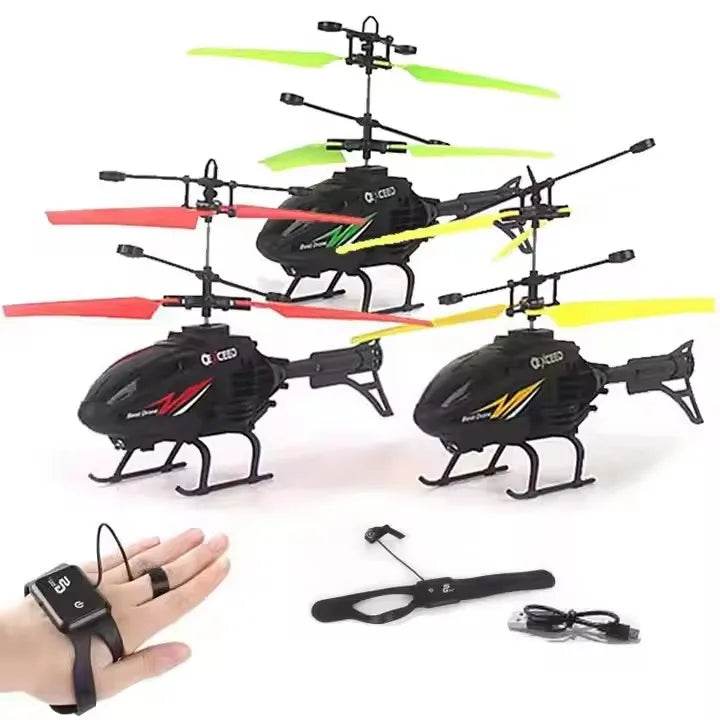 2 in1 Induction Watch Gesture Remote Control Toy RC Helicopter - ToylandEU