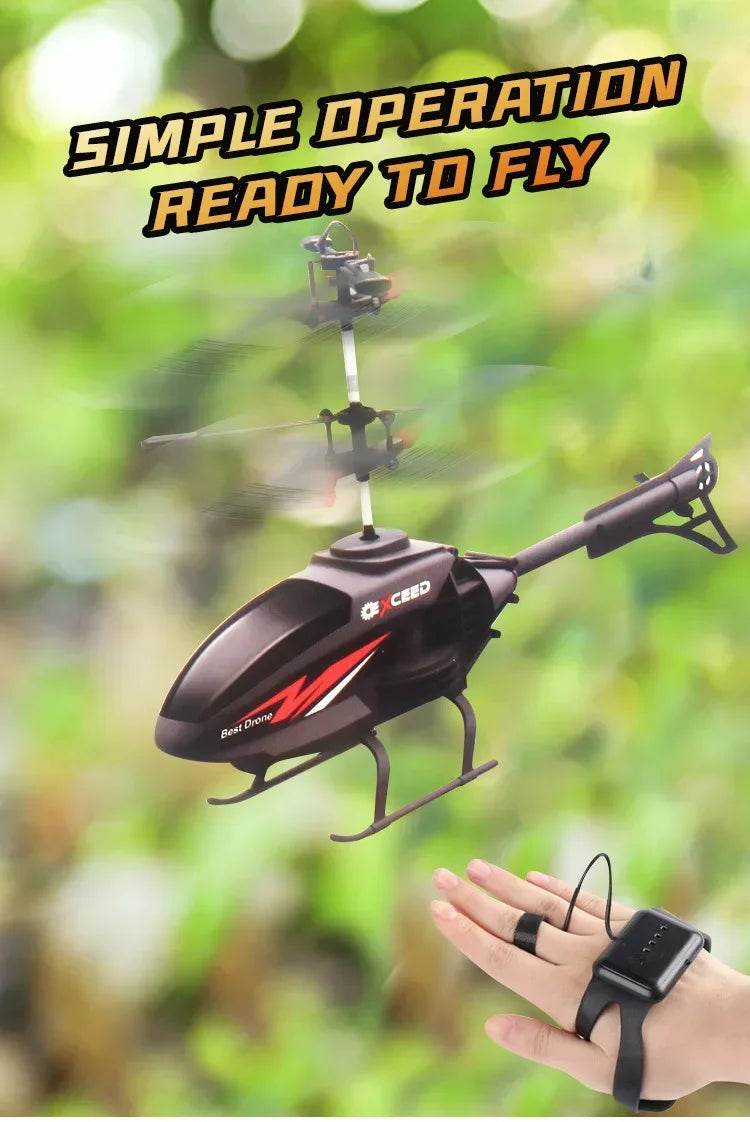 2 in1 Induction Watch Gesture Remote Control Toy RC Helicopter - ToylandEU