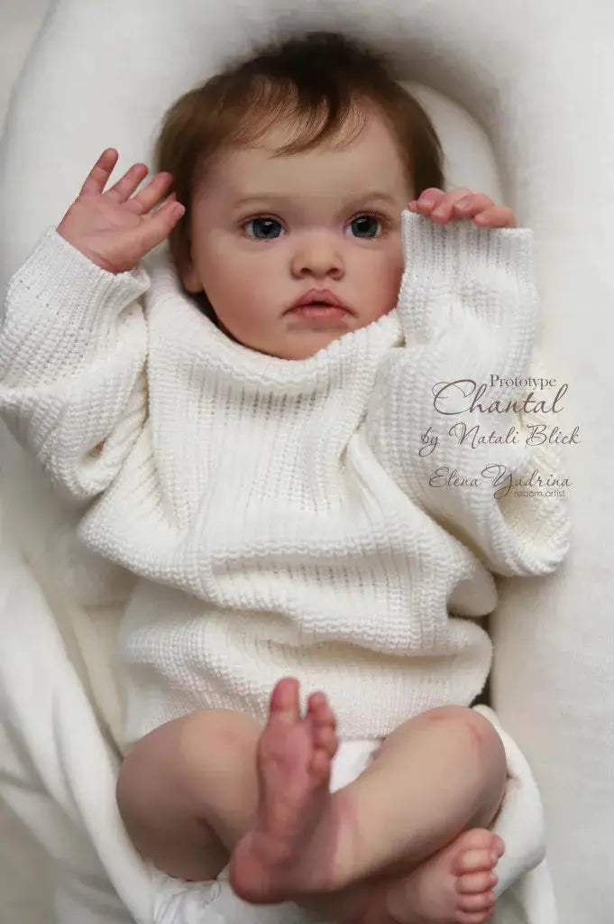  20 Inch Reborn Doll Kit Chantal Lifelike Cloth Body Unisex -  ToylandEU™