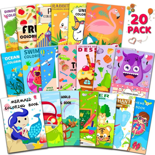  20 Pack Coloring Books With Stacking Crayons For Kids -  ToylandEU™
