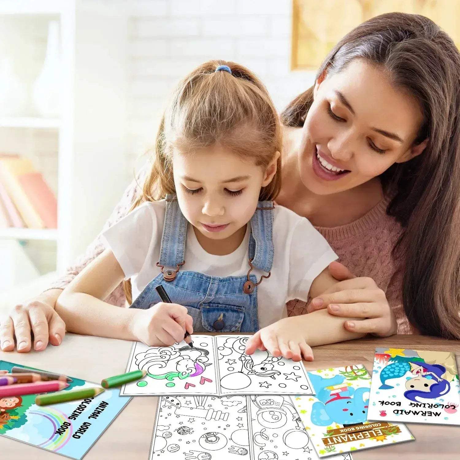 20 Pack Coloring Books With Stacking Crayons Set For Kids - ToylandEU