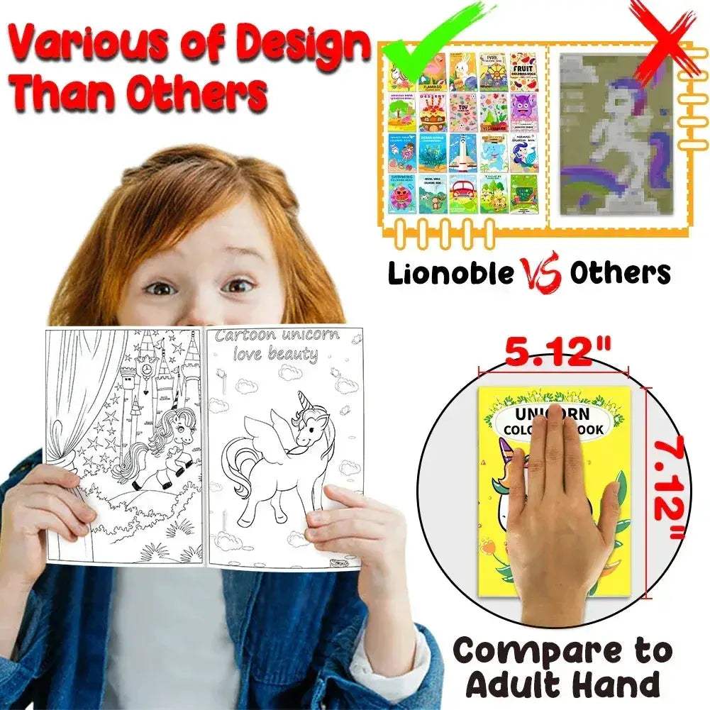 20 Pack Coloring Books With Stacking Crayons Set For Kids - ToylandEU